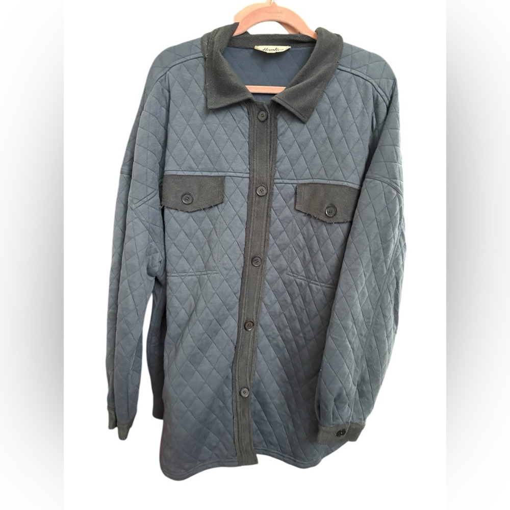 **Quilted Blue Jacket - Picture 2 of 4